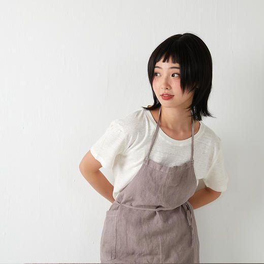 麻+汉麻围裙-槿紫 厨房/园艺 纯麻质地 商品图2