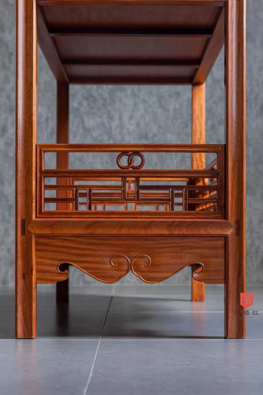 红桥红  家具严选  缅甸花梨（大果紫檀）【178 上博复刻品字栏杆 书架】 商品图8