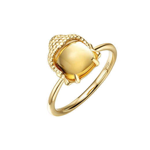 ［东方有境］18K金黄晶石戒指#笑春风  商品图0