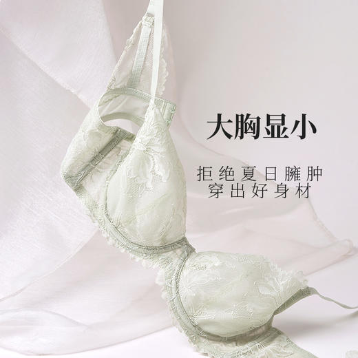 【云优选】夏娃的诱惑嘉希组内衣女夏季薄款软钢圈超薄性感蕾丝文胸上托聚拢防下垂 商品图0