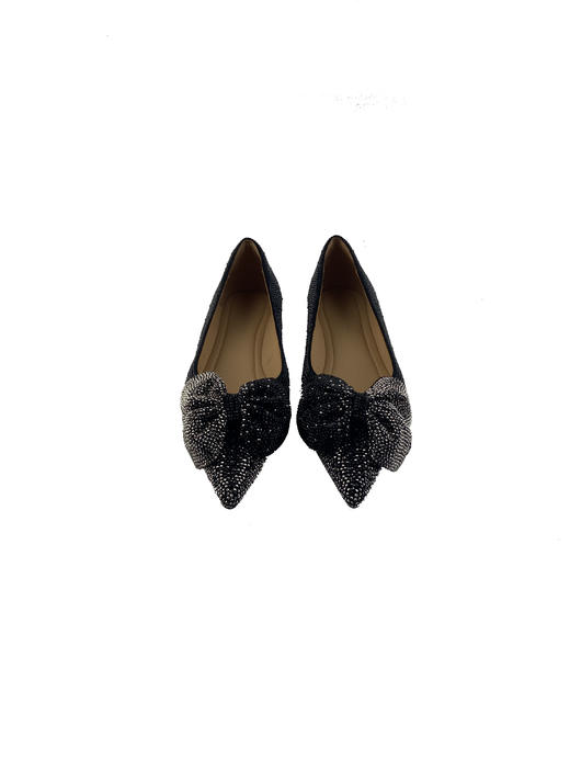 SAFICOO  时尚尖头蝴蝶结浅口女士低跟鞋 商品图1