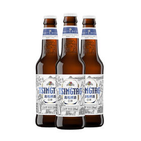【青岛啤酒】白啤11度330ml*24瓶