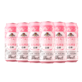 【青岛啤酒】樱花白啤11度500ml*12罐