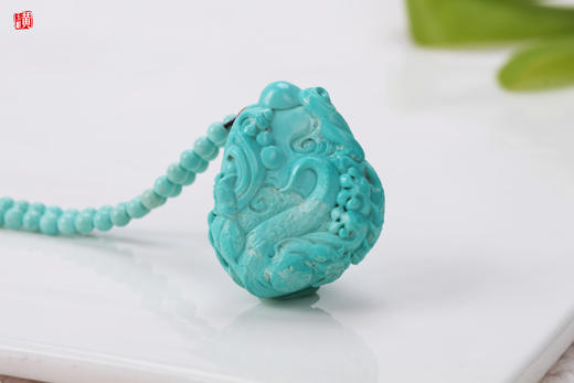 绿松貔貅吊坠   配绿松链子 商品图4