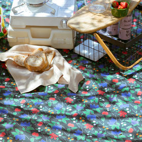 野草莓与蓝莓野餐垫户外加厚防潮垫