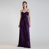 LIZZY 简约名媛风桑蚕丝吊带拖地宴会礼服连衣裙3662 商品缩略图4