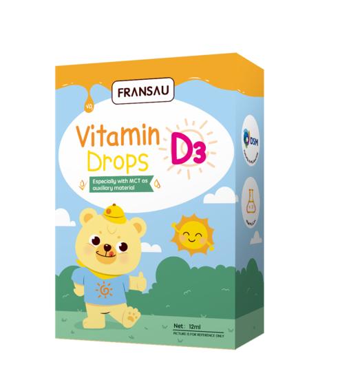 法澜秀维生素D3补钙进口VD3滴剂0岁可用婴幼儿幼儿宝宝 商品图0