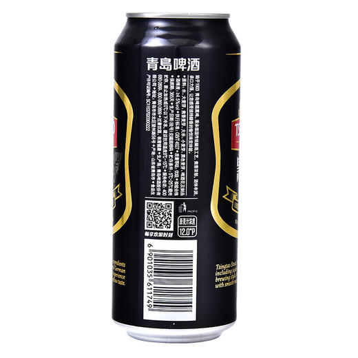 【青岛啤酒】黑啤12度 500ml*12听 商品图2