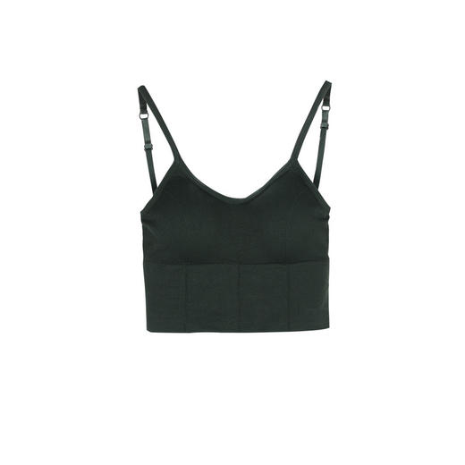 【瑜伽生活家】「u型美背！数款颜色可选」吊带网红背心女加大码夏内搭打底外穿带胸垫内衣 商品图4