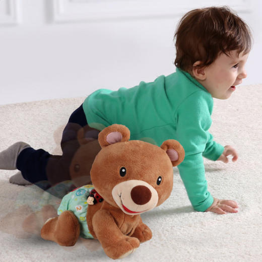 6月+ | VTech伟易达 学爬布布熊小象婴幼儿学爬行引导玩具宝宝学爬转转球小象玩偶6m+ 商品图2