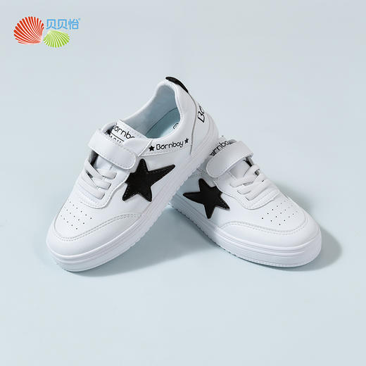 贝贝怡新款儿童稳步鞋夏日星空时尚潮流男女童休闲小白鞋 商品图7