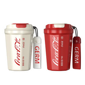 格沵GERM可口可乐联名咖啡杯夏季水杯不锈钢随行杯390ml