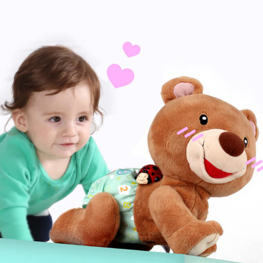 6月+ | VTech伟易达 学爬布布熊小象婴幼儿学爬行引导玩具宝宝学爬转转球小象玩偶6m+ 商品图4