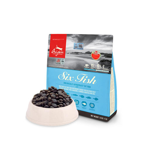 渴望/Orijen经典六种鱼成猫幼猫粮1.8kg 商品图2