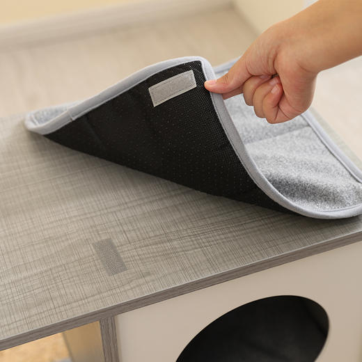 三层单箱灰色板式猫爬架 商品图4