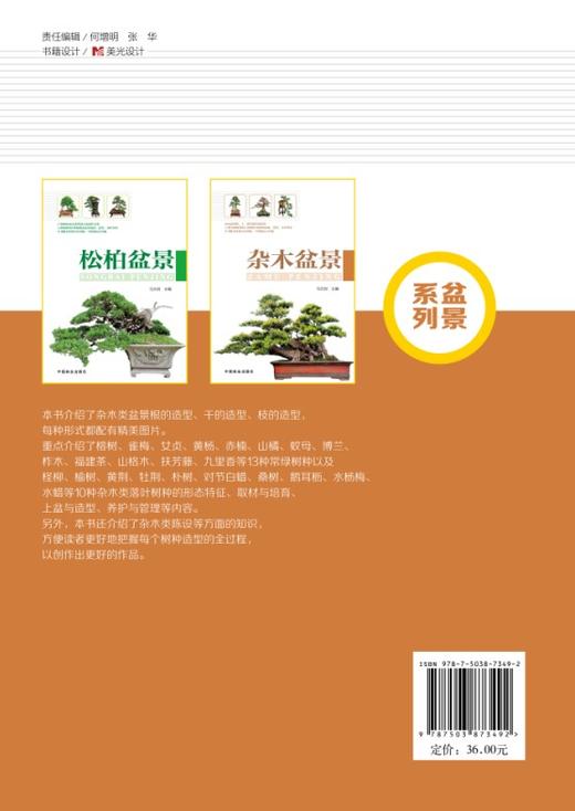 杂木盆景 7349 马文其 杂木盆景根干枝 部位的造型 13种常绿树种和10种落叶树种的取材 造型 养护知识 杂木盆景图书中国林业出版社 商品图2