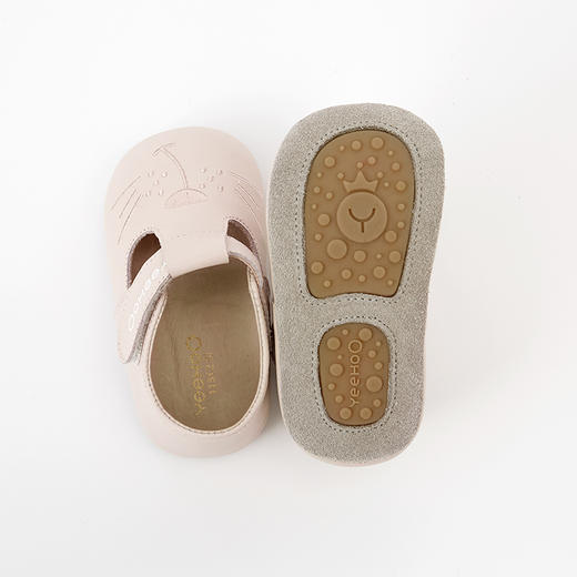 英氏女宝宝软底步前鞋幼儿牛皮鞋新品学步鞋婴儿鞋子YFXCJ32157A 商品图4