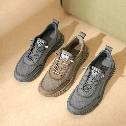 西村名物2022年夏季新款透气绑带男休闲鞋10441 商品图3