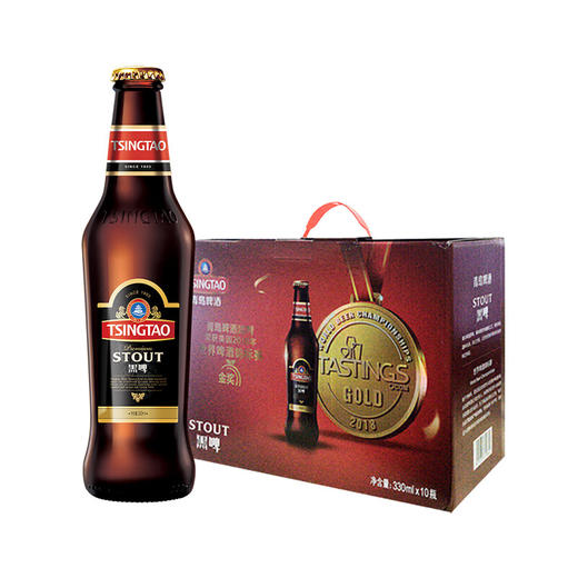 【青岛啤酒】 黑啤18度 330ml*10瓶 商品图0