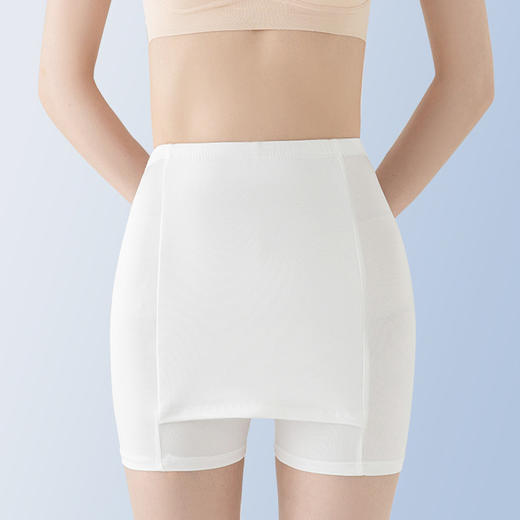 买一送一【冰丝隔层高腰安全裤 】轻盈透气 凉感贴身 舒适好版型 弹力不勒 防走光 无痕打底内裤防走光冰感安全裤 商品图6