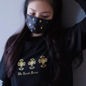 黄金秘密经典十字拼花口罩(十片装)