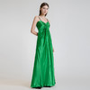 LIZZY 简约名媛风桑蚕丝吊带拖地宴会礼服连衣裙3662 商品缩略图3