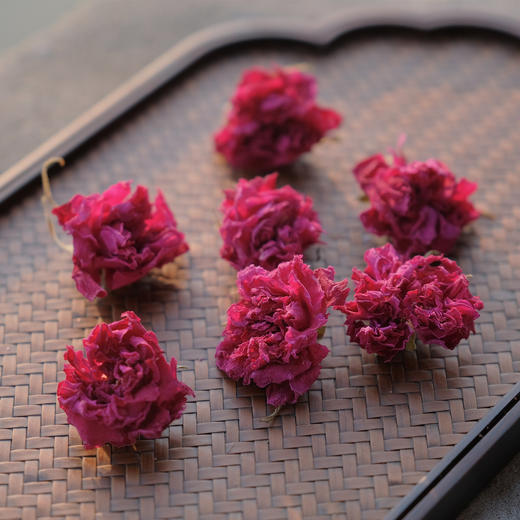 玫瑰花茶 平阴玫瑰 特级无硫 泡水重瓣红玫瑰花冠茶30g/罐 商品图0