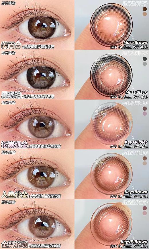 【暂停发货】年抛活动：Legal Loli 全系列色卡 黑琥珀/奶金树莓 商品图4