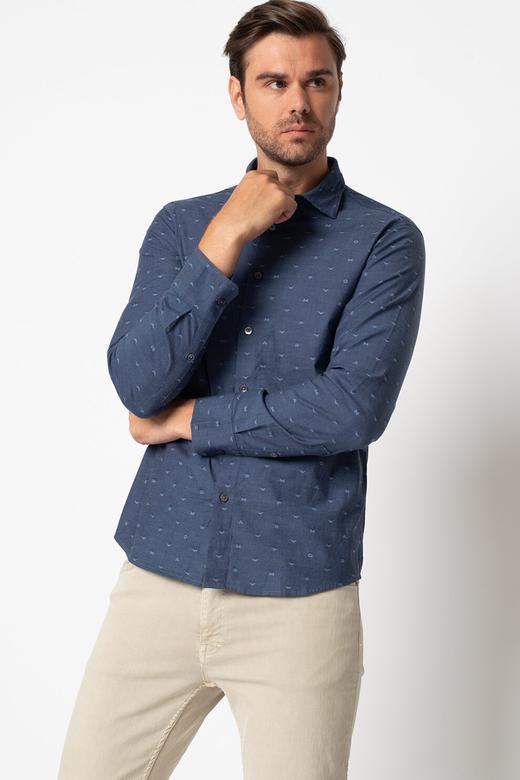 阿玛尼(ARMANI）男装奢侈品刺绣老鹰logo男士衬衫98719 商品图11