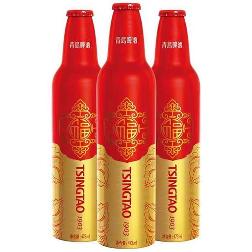 【青岛啤酒 】鸿运当头铝瓶 11度473ML*8瓶 商品图0