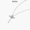 ZEGL丘比特之心项链女925纯银浪漫主义天使锁骨链生日礼物送女友 商品缩略图7
