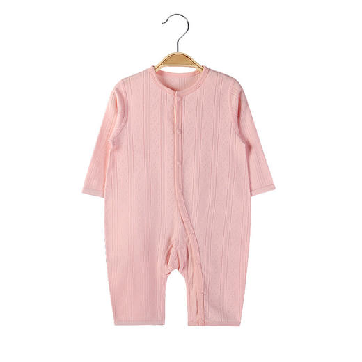 【零感无负担 舒适透气不闷热】夏季薄款爬行服纯棉婴儿连体衣哈衣透气幼童空调服短袖新生儿睡衣 商品图11
