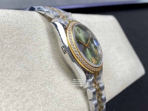 NOOB新力作《劳力士Rolex女款蚝式日志型腕表》31mm1：原装开模，表壳直径保持与原装一致31毫米。采用904L不锈钢来锻造不锈钢腕表表壳，具备高抗腐蚀性。 商品图5