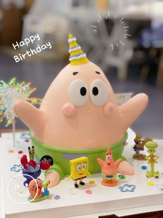 派大星，你为什么叫派大星，因为，我是上帝派来保护你的大星星。海绵宝宝主题 商品图2