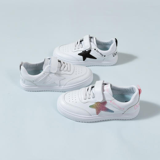 贝贝怡新款儿童稳步鞋夏日星空时尚潮流男女童休闲小白鞋 商品图1