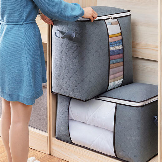 大号衣服收纳袋衣物棉被打包袋被子整理袋行李打包手提收纳箱搬家新年春节出行 商品图7