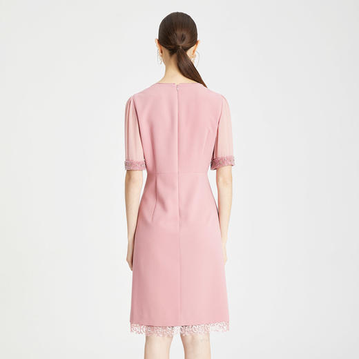 LB819斯尔丽瑟俪2021年春夏上新高端V领手工钉珠女士连衣裙 商品图1