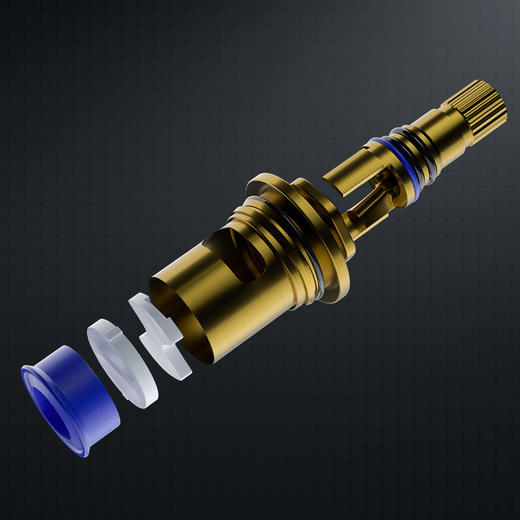 铜体潜水三角阀艇红蓝角阀马桶洗衣机开关冷热水三角阀 商品图3