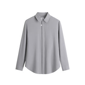 HIM漢崇 衬衫男夏方领商务正装青年免烫透气长袖衬衣