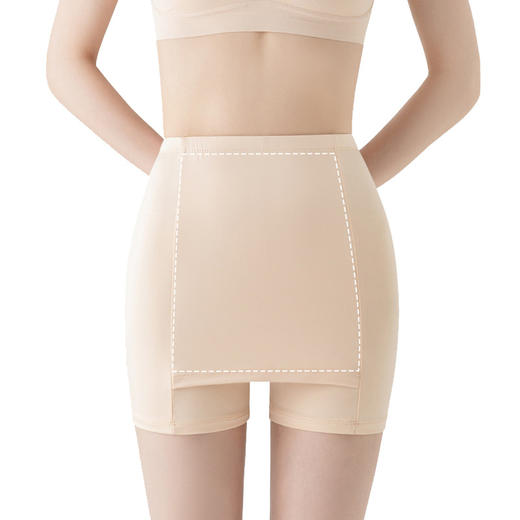 买一送一【冰丝隔层高腰安全裤 】轻盈透气 凉感贴身 舒适好版型 弹力不勒 防走光 无痕打底内裤防走光冰感安全裤 商品图4