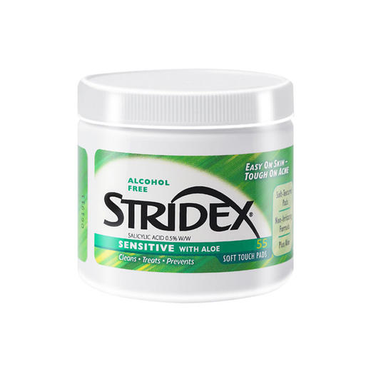 美国Stridex水杨酸抗痘去闭口粉刺黑头刷酸清洁棉片淡化痘印修复  55片/盒 商品图1