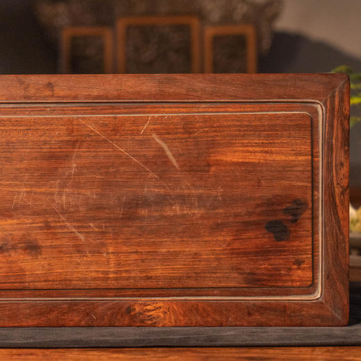 清 红木束腰马蹄腿托泥器座 商品图2