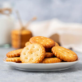 藤野一村海盐日式小圆饼138g/罐 天日盐奶盐薄脆饼干网红饼干办公室 商品图2