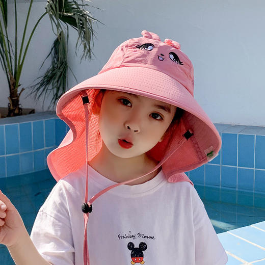 CT-M52儿童帽海边沙滩遮阳帽太阳帽男童夏季帽子女童可爱凉帽渔夫帽 商品图4