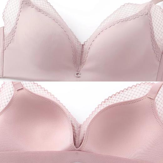 【轻柔杯】Comfit薄款文胸无钢圈蕾丝V领夹碗围抗菌内衣女CB00137 商品图3