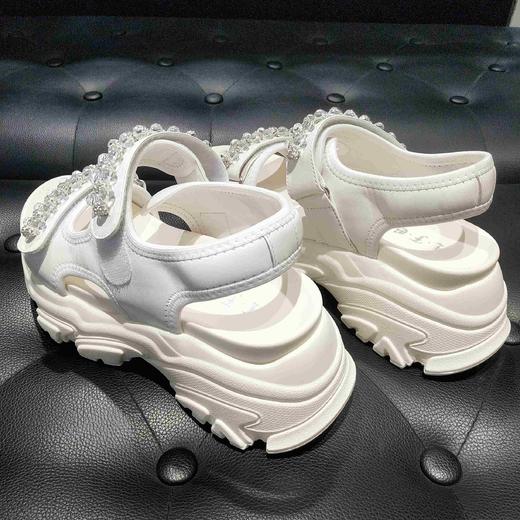 LFGJ14503超轻闪亮串珠厚底凉鞋 商品图4