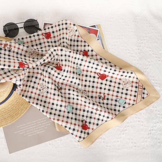 DA*S韩系时尚前为摩登风格小清新百搭桑蚕丝丝巾 03B 03W 商品图1