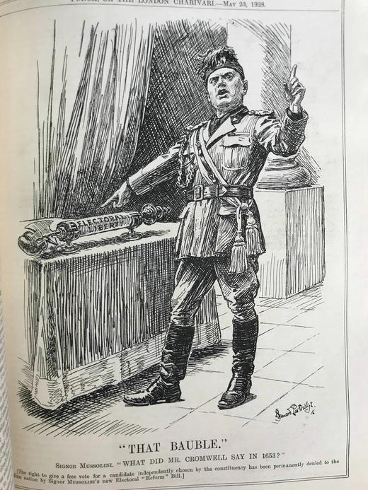 1928年1-6月 英国讽刺漫画杂志《笨拙》（含多幅彩色） 漆布精装16开 商品图9