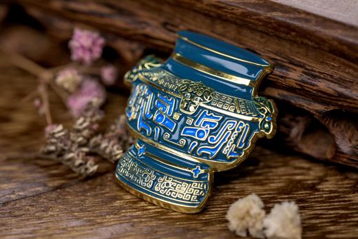 羊首青铜罍浮雕胸针 商品图2