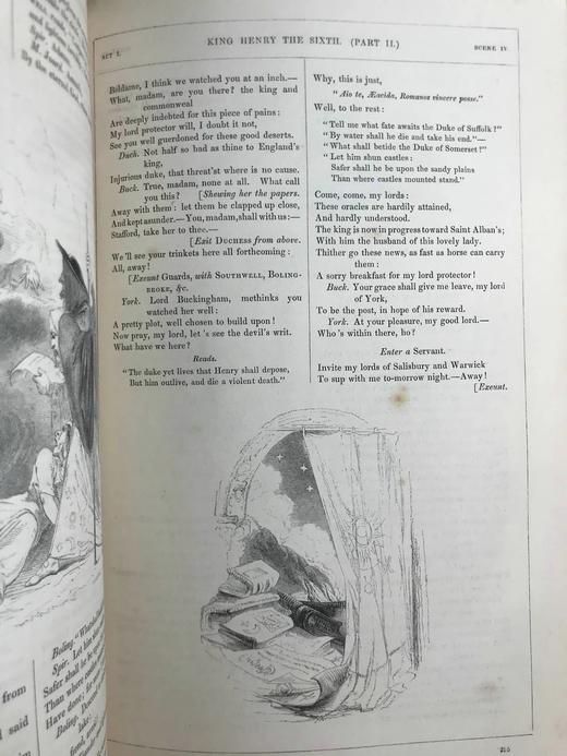 他把理查三世画成猪！1843年 莎士比亚作品集（存2卷） 肯尼·梅多斯近千幅版画插图 真皮精装16开 商品图13